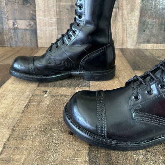 Corcoran 1500 Black Lace Up Jump Boots Mens 8.5 E - Picture 12 of 12